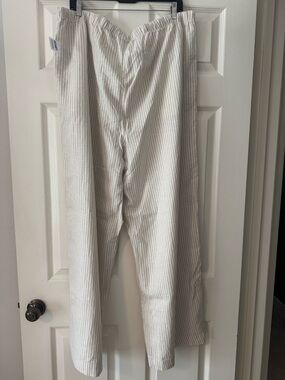 NWT Old Navy White/Tan Striped Linen Pants